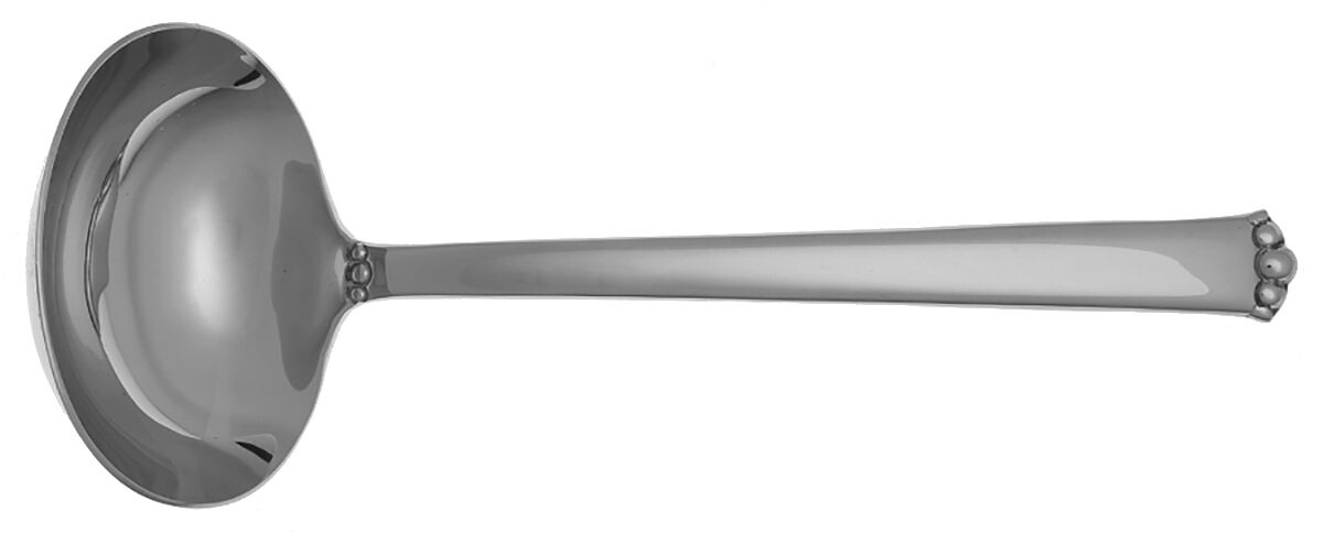 Lismore Bead (Stainless) Solid Gravy Ladle by Waterford-1