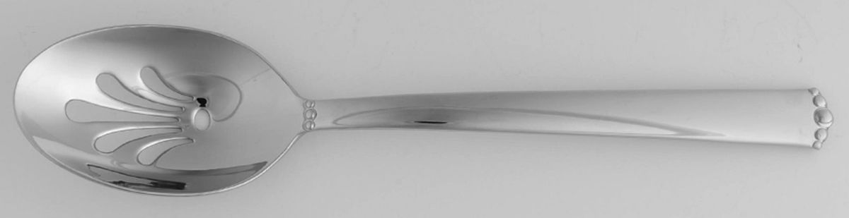 Lismore Bead (Stainless) Pierced Tablespoon (Serving Spoon) by Waterford-1