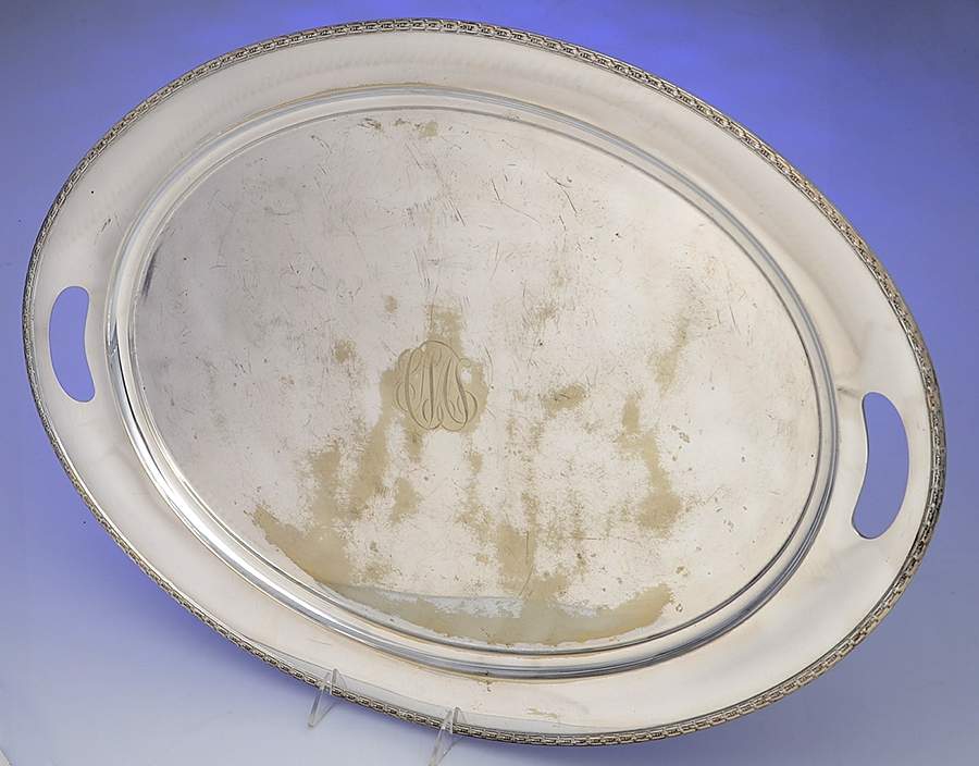 6675N (Silverplate, Hollowware) 25" Waiter Tray by Wallace Silver-1