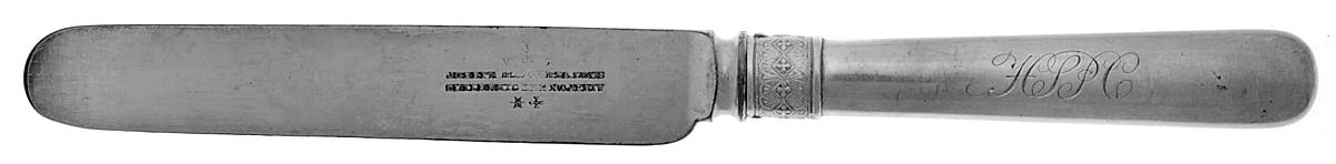 WDS51 (Sterling) Blunt Hollow Handle Knife W/Bolster by Whiting Manf Co-1