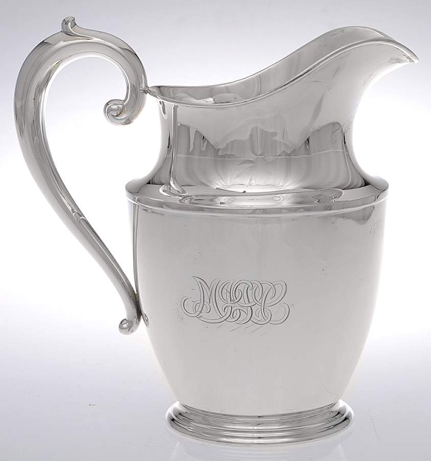 201 (Sterling, Hollowware) Sterling Water Pitcher by Wallace Silver-1