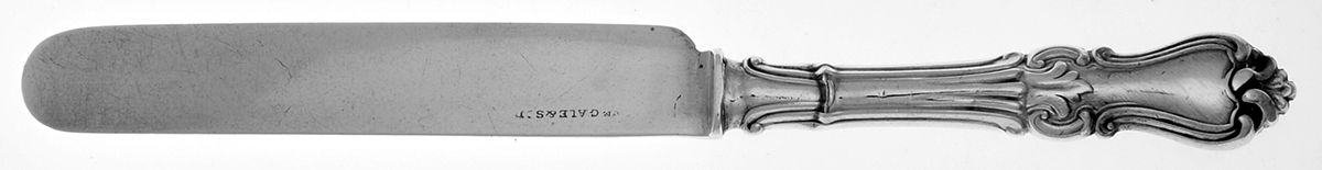 WGO5 (Coin) Dessert/Tea Knife Hollow Handle Sterling Blade by William Gale & Son-2
