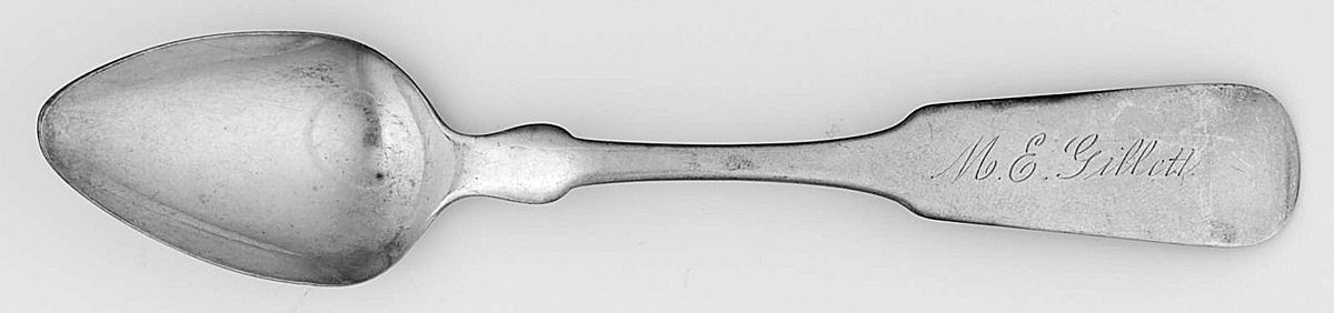 Coin Silver Flatware Teaspoon by William Platt-1
