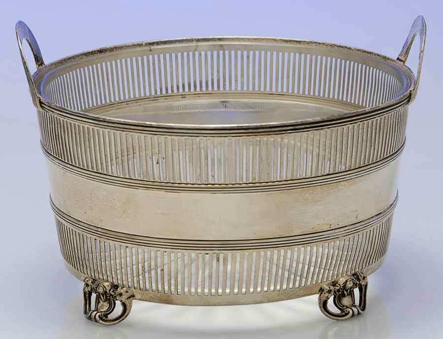 4 (Sterling, Hollowware) Ice Bucket & Glass Liner by Watson-1