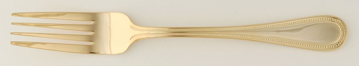 Continental Bead (Gold Electroplate) Fork by Wallace Silver-1
