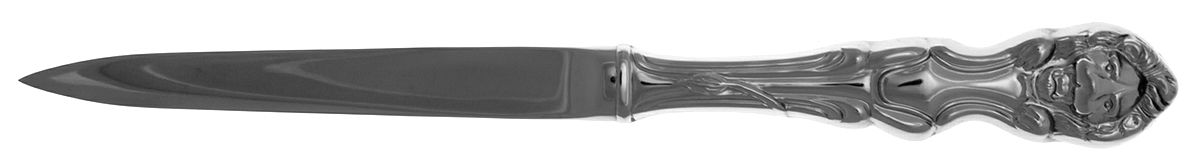Lion (Stainless) Letter Opener with Stainless Blade by Wallace Silver-1