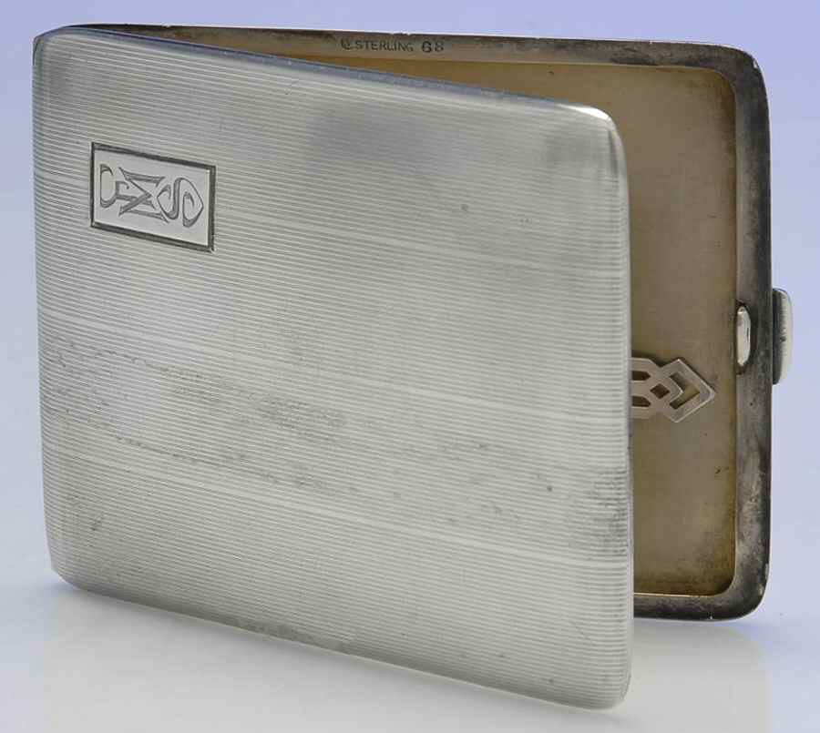 68 (Sterling, Hollowware) Cigarette Case by Watrous-1