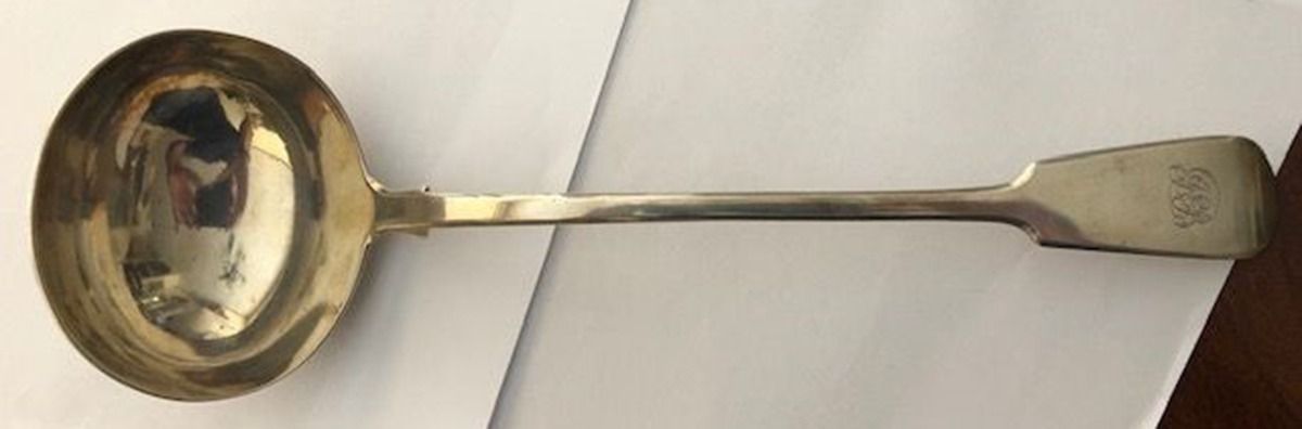 WCW2 (Sterling) Solid Soup Ladle by William Chawner II-1