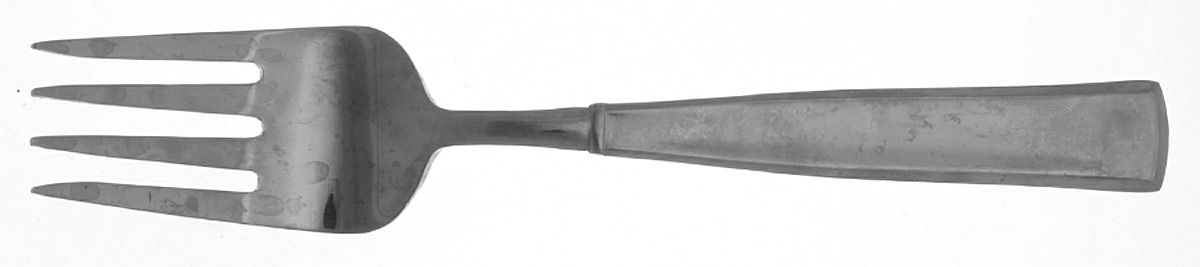WAS213 (Stainless) Medium Solid Cold Meat Serving Fork by Wallace Silver-1