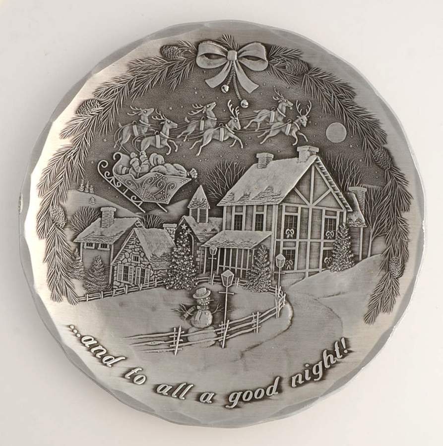 Night Before Christmas (Metal, Hollowware) Coaster by Wendell August-1