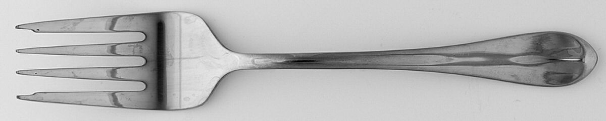 WAS216 (Stainless) Medium Solid Cold Meat Serving Fork by Wallace Silver-1