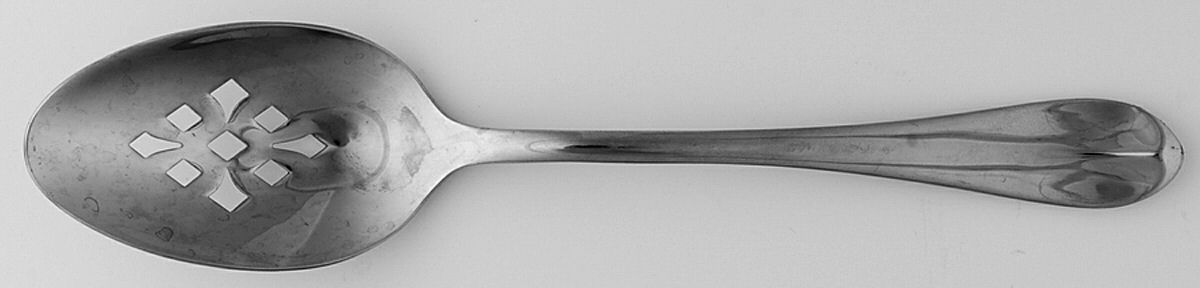 WAS216 (Stainless) Pierced Tablespoon (Serving Spoon) by Wallace Silver-1