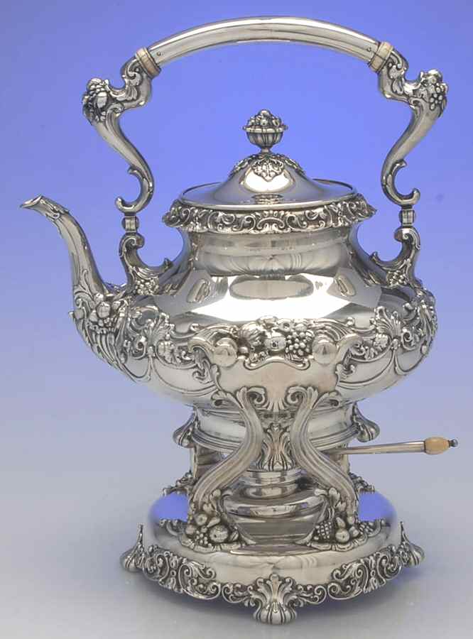 1171 (Sterling, Hollowware) Kettle, Stand & Burner by Whiting Manf Co-1