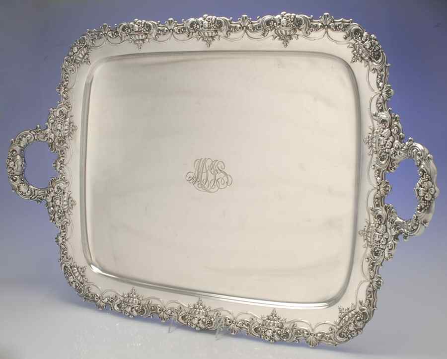 1171 (Sterling, Hollowware) Large Waiter Tray by Whiting Manf Co-1