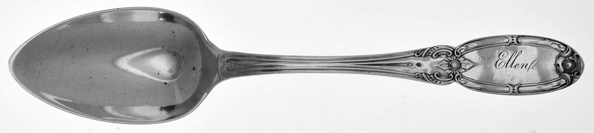 WGO7 (COIN) Dessert/Oval Soup Spoon by William Gale & Son-3