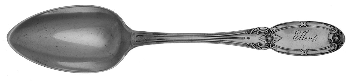 WGO7 (COIN) Dessert/Oval Soup Spoon by William Gale & Son-1
