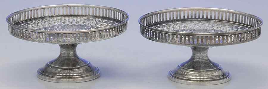 4246 (Sterling, Hollowware) Pair of Round Compotes (Height X Width) by Watson-1