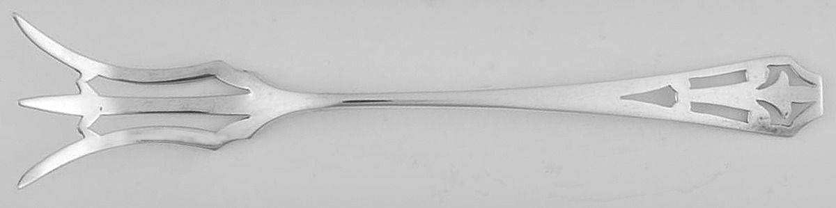 Pierced Handle Series (Sterling) Fork-Lemon by Webster Co-1