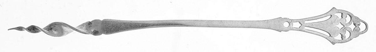 Pierced Handle Series (Sterling) One Tine Butter Pick by Webster Co-1