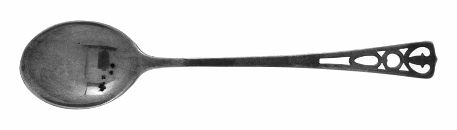 Pierced Handle Series (Sterling) Large Chocolate Spoon by Webster Co-1