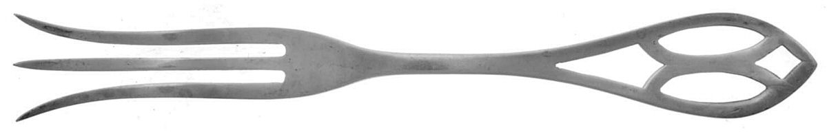 Pierced Handle Series (Sterling) Lemon Fork by Webster Co-1