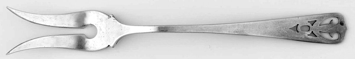 Pierced Handle Series (Sterling) Fork-Lemon by Webster Co-1
