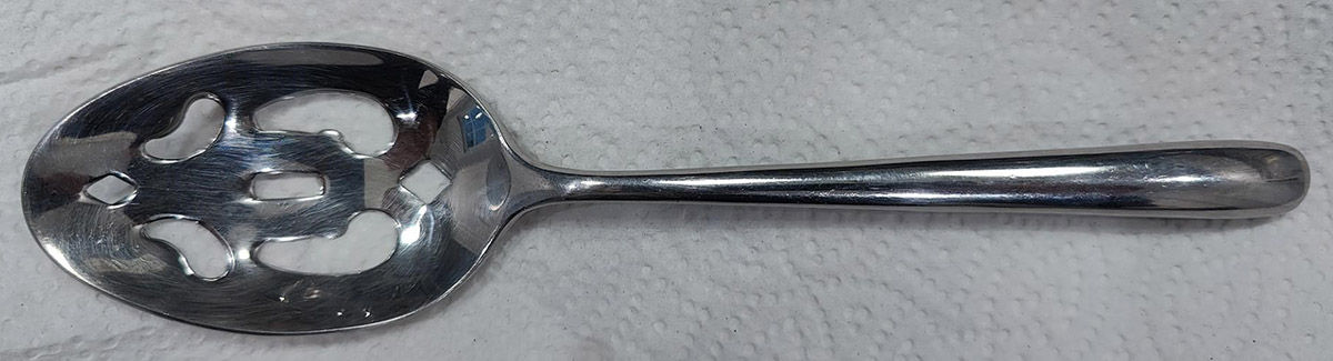 WAS218 (Stainless) Pierced Tablespoon (Serving Spoon) by Wallace Silver-1