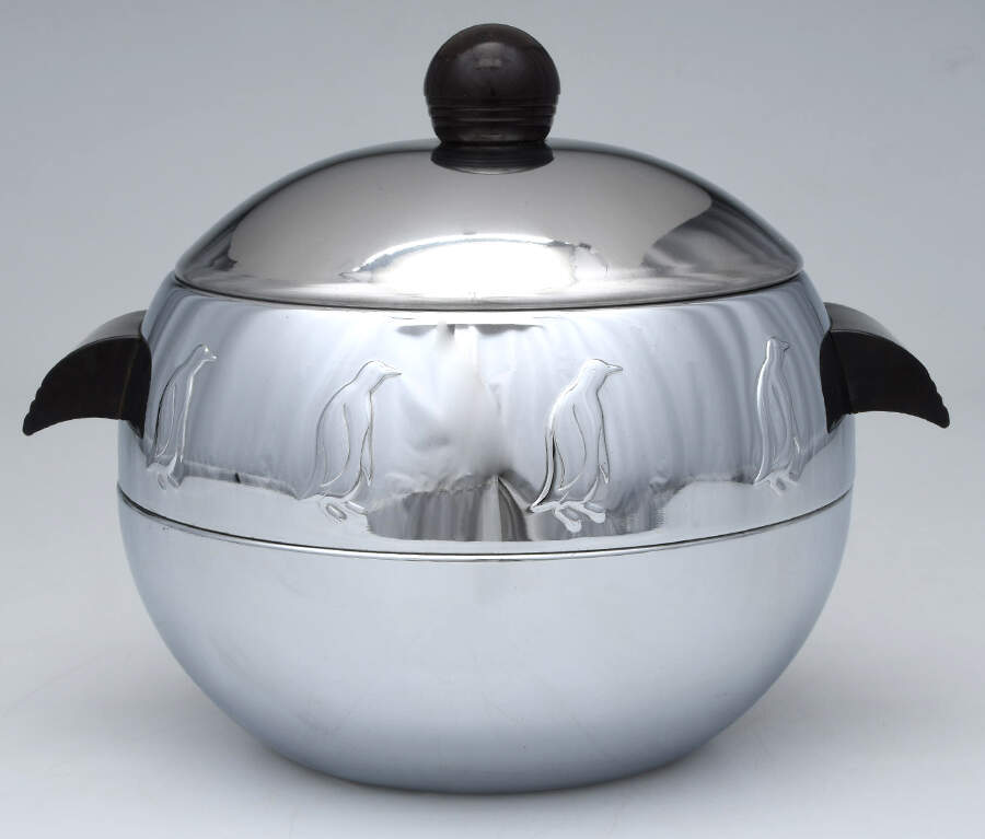Penguin Hot & Cold Server with Lid by West Bend Aluminum-1
