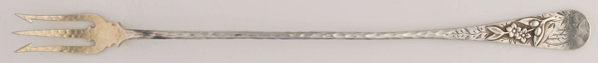 7 (Sterling) Long Handle Olive Fork by Whiting Manf Co-1