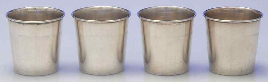 8580 (Sterling, Hollowware) Shot Glass - Set of 4 by Webster Co-1