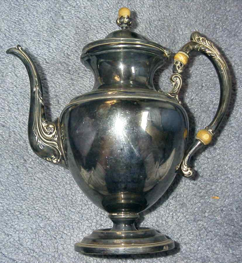 1974 (Silverplate, Hollowware) Silverplate Coffee Pot by Wilcox Silverplate-1