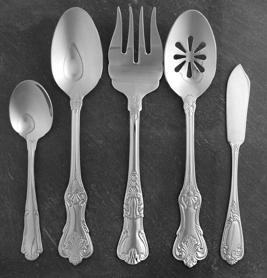 Hotel Lux (Stainless) 5 Piece Hostess Set by Wallace Silver-1