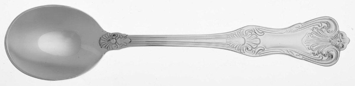 Hotel Lux (Stainless) Round Bowl Soup Spoon (Cream Soup) HC by Wallace Silver-1