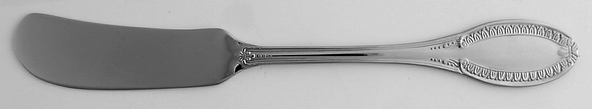 Hotel Lux (Stainless) Flat Handle Butter Spreader by Wallace Silver-1
