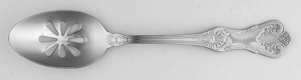 Hotel Lux (Stainless) Pierced Tablespoon (Serving Spoon) by Wallace Silver-1