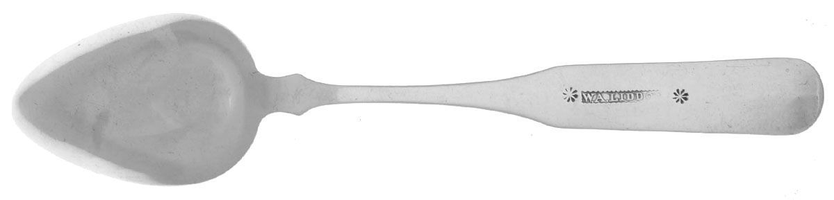 Coin Silver Flatware Tablespoon (Serving Spoon) by W. A. Liddon-2