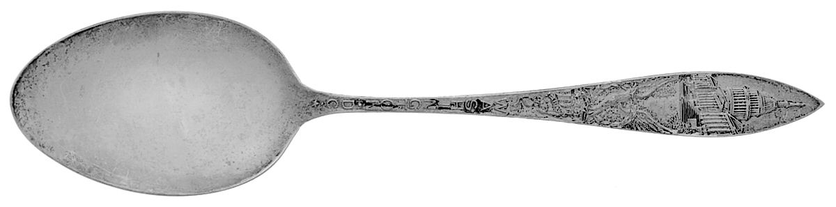 States&Cities Souvenir Spoons(Sterling) Washington DC Five O'Clock Spoon by Weidlich Silver-1