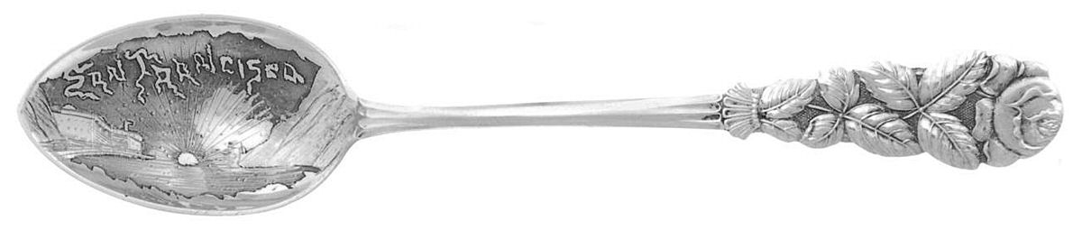 States&Cities Souvenir Spoons(Sterling) California Demitasse Spoon by Weidlich Silver-1