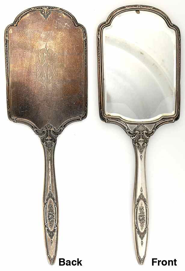 600 (Sterling, Hollowware) Mirror with Handle by Wallace Silver-1
