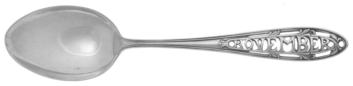Birthday-Zodiac Spoons (Sterling) Teaspoon by Wallace Silver-1