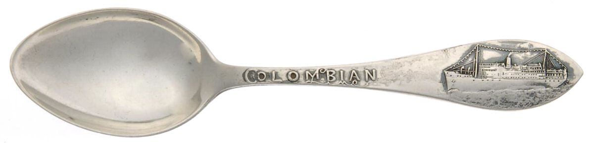 Colombian Souvenir Spoons (Sterling) Demitasse Spoon by Watson-1