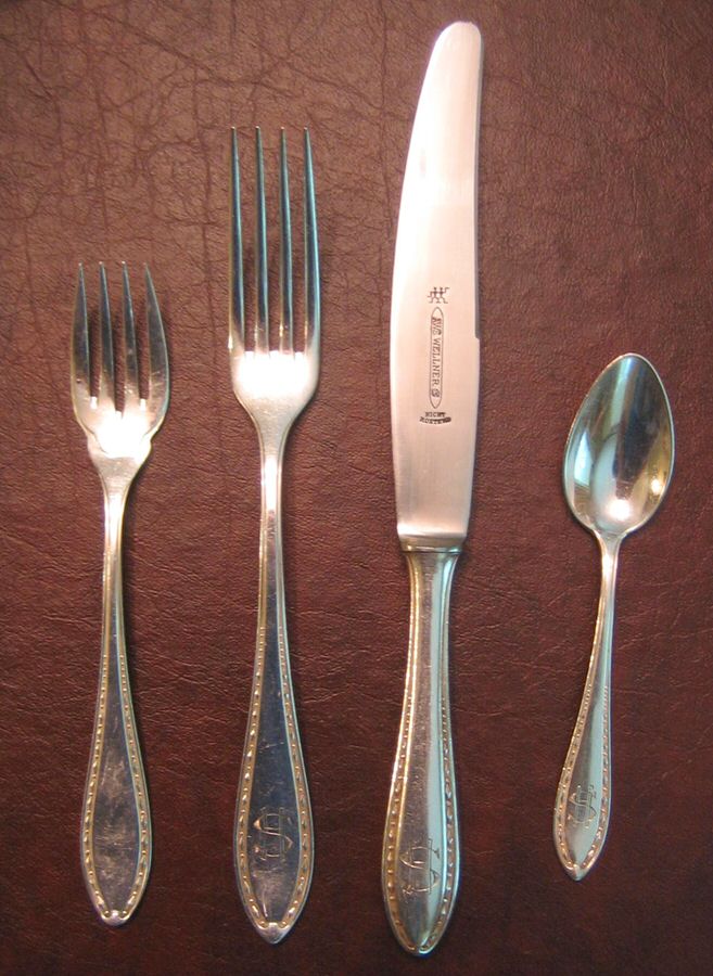 WLN26 (Silverplate) Fork by Wellner (Germany)-1