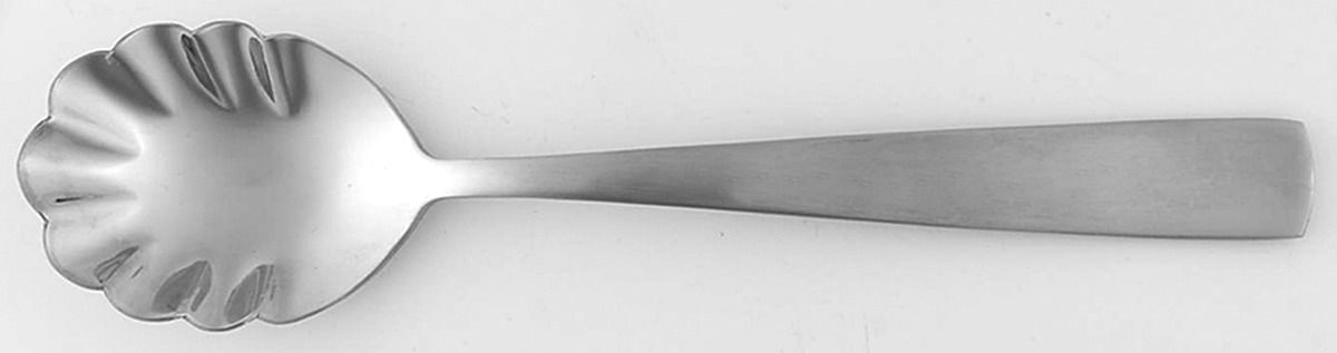 Satin Oasis (Stainless) Sugar Shell Spoon by Wallace Silver-1