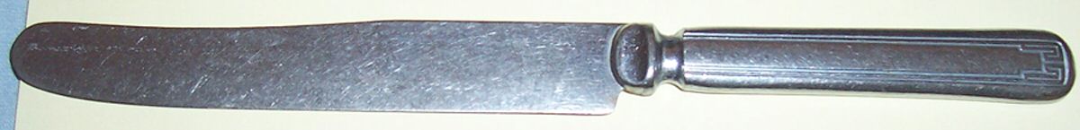 WBW10 (Silverplate) New French Solid Knife with Bolster by WBW Flatware-1