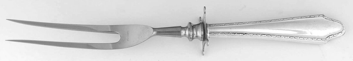 WSC76 (Sterling) Small Carving Fork W/Sterling Guard by Webster Co-1
