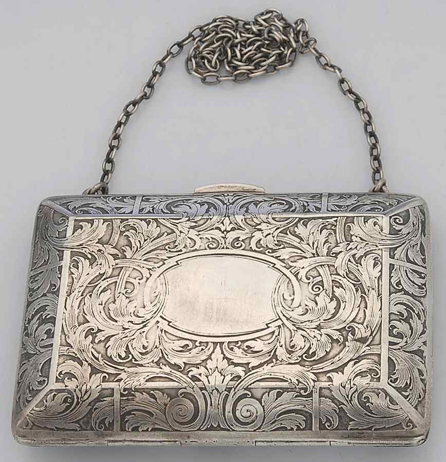 4032 (Sterling, Hollowware) Purse by Wm B Kerr-1
