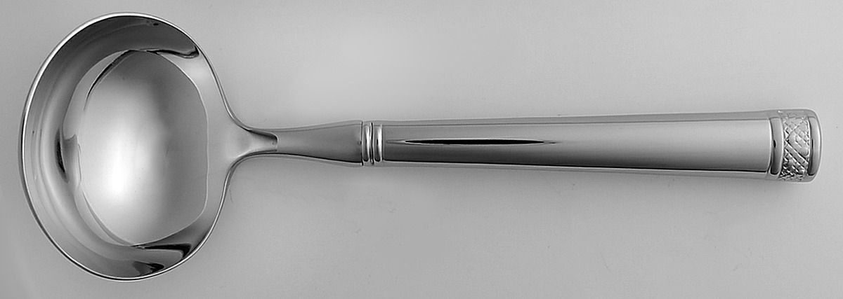 Pointe d'Esprit (Stainless) Solid Gravy Ladle by Waterford-1