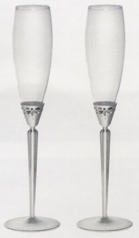Modern Love (Metal, Hollowware) Champagne Flute Glass by Waterford-1