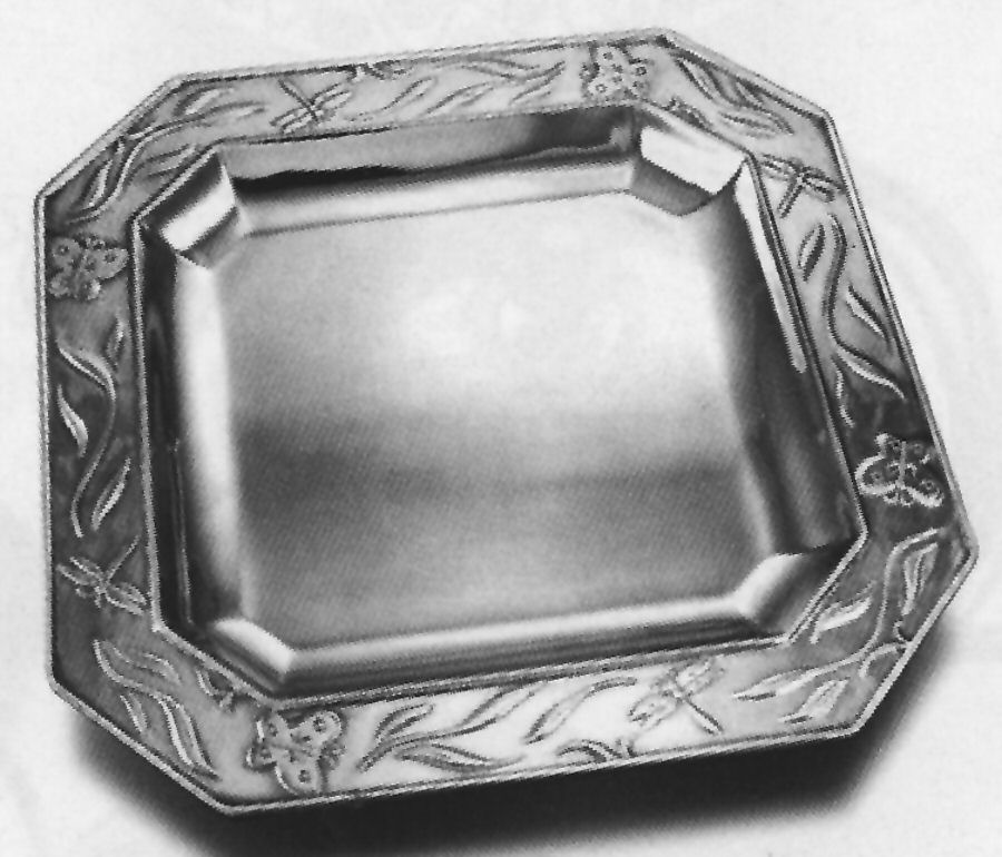 Papillon(Armetale, Hollowware) 11" Square Tray by Wilton Armetale-1