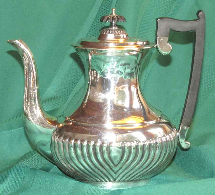 76030 (Silverplate, Hollowware) Silverplate Coffee Pot by William Adams-Sheffield-Birminghan-1